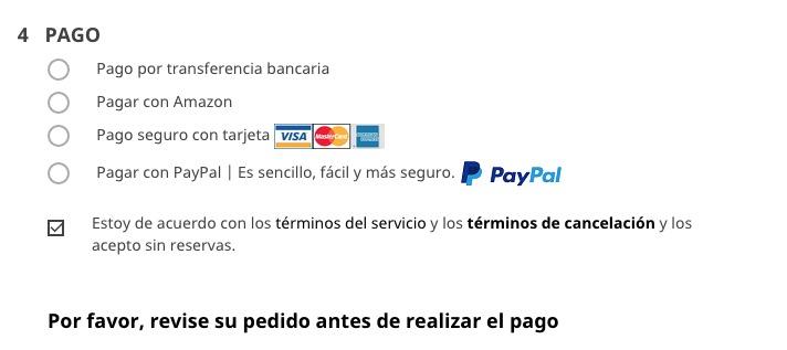 amazon pago por transferencia