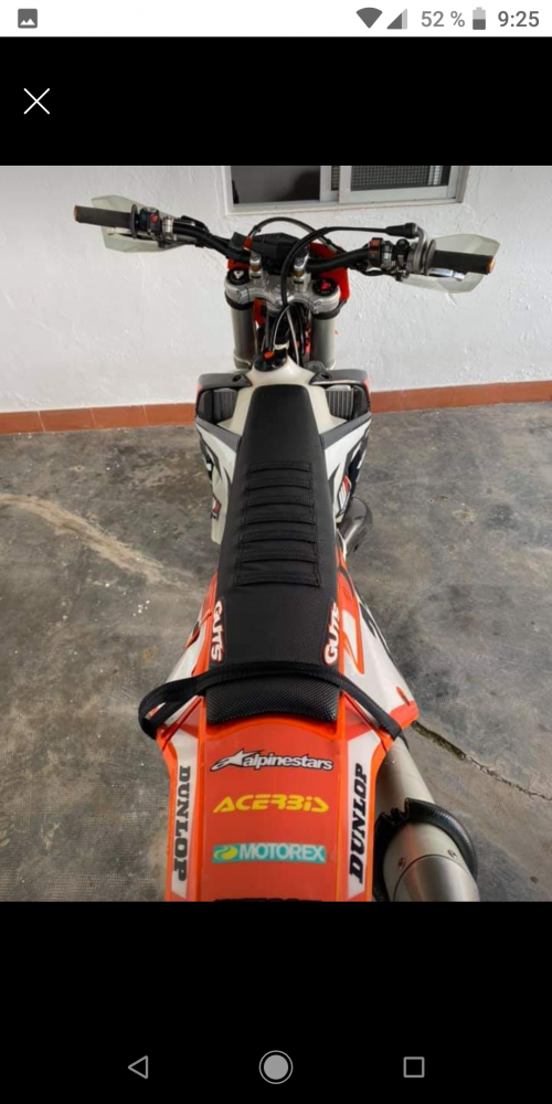 Funda asiento moto enduro-motocross