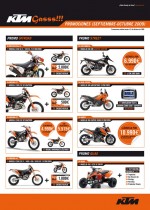 Promociones KTM para Septiembre y Octubre.