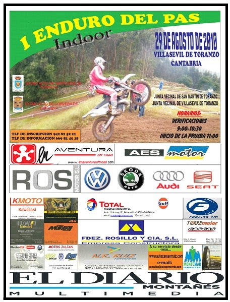 I Enduro Indoor Del Pas, 29 de agosto (Cantabria)